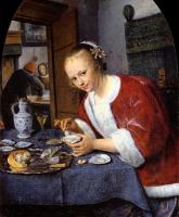 Steen, Jan - Girl Offering Oysters